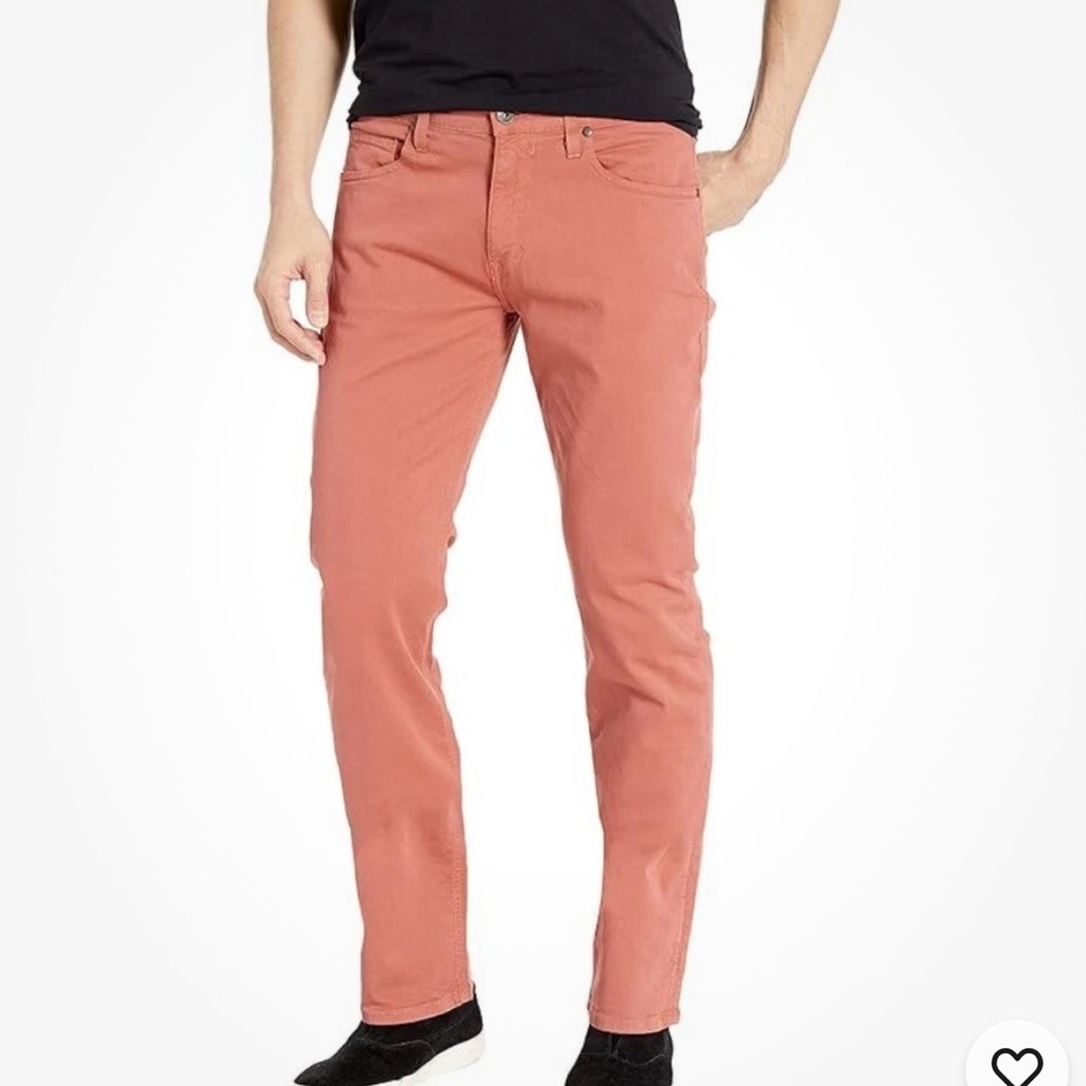 PAIGE Men's Straight Jeans in Coral